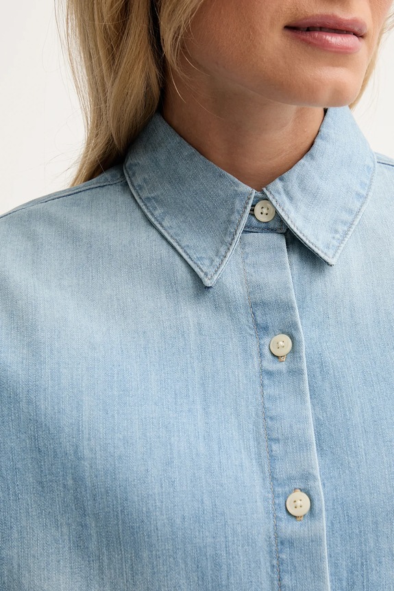 Traper košulja Calvin Klein Jeans LV047D752G plava