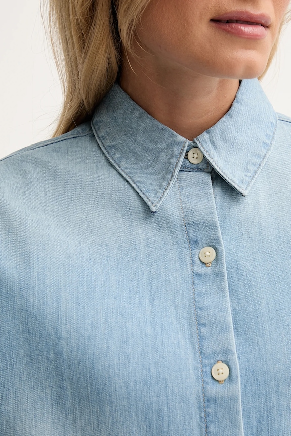 Traper košulja Calvin Klein Jeans LV047D752G plava