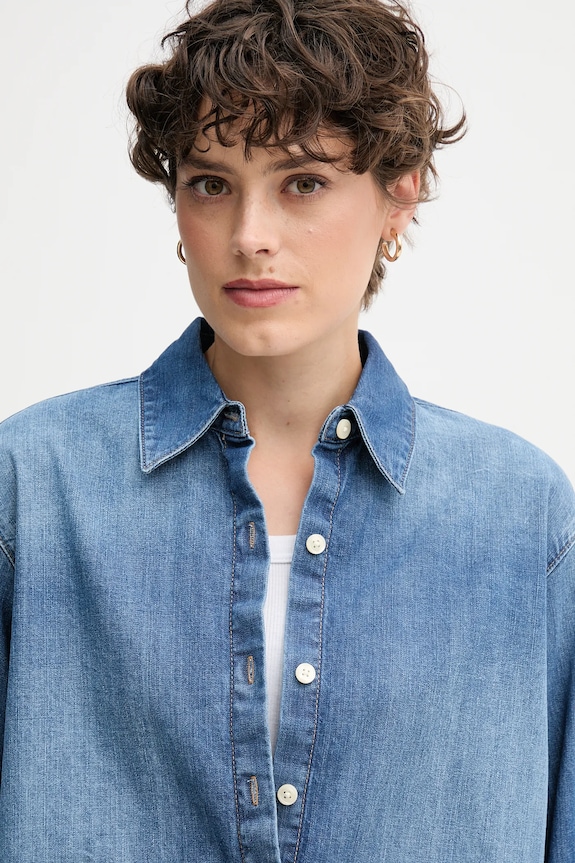 Calvin Klein Jeans cămașă jeans albastru LV047D758G