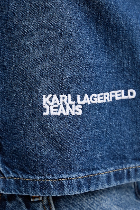 Karl Lagerfeld Jeans cămașă jeans A4W11002 bleumarin