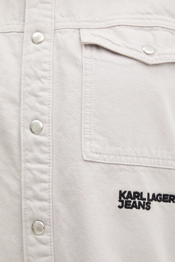 Karl Lagerfeld Jeans koszula jeansowa A4W11033 szary