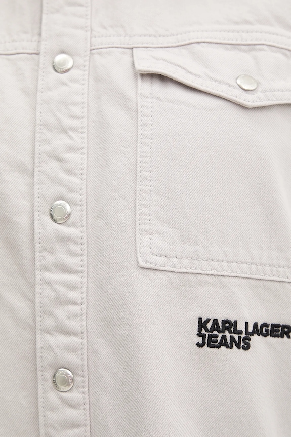 Karl Lagerfeld Jeans koszula jeansowa A4W11033 szary