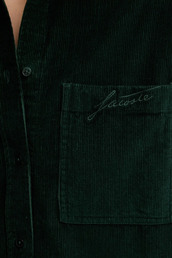 Πουκάμισο κοτλέ Lacoste CF5336 πράσινο