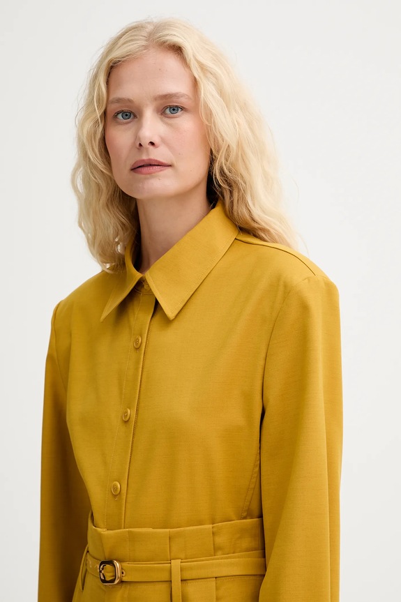 Vlnená košeľa ISABELLE BLANCHE žltá IS25FW.C037.T002