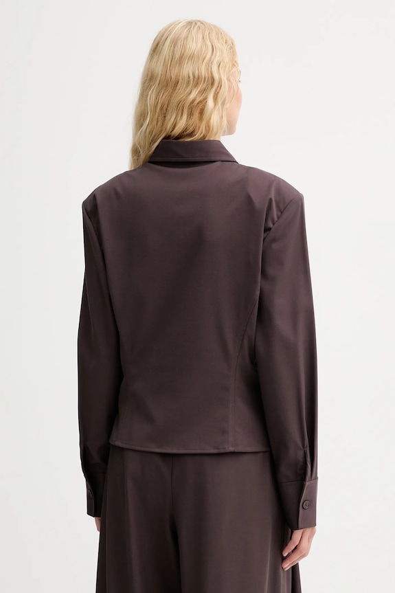 Îmbrăcăminte ISABELLE BLANCHE cămașă de lână IS25FW.C037.T002 burgundia