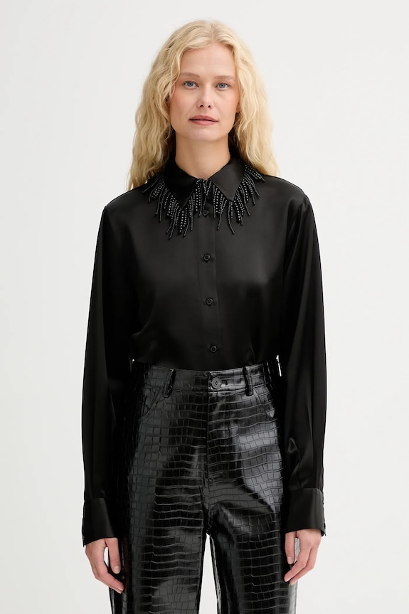 Košeľa ISABELLE BLANCHE jednofarebný čierna IS25FW.C079.T008