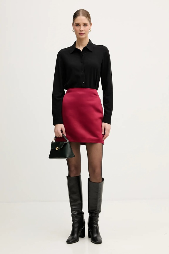 Košeľa United Colors of Benetton 55M1DQ0CP čierna AW25