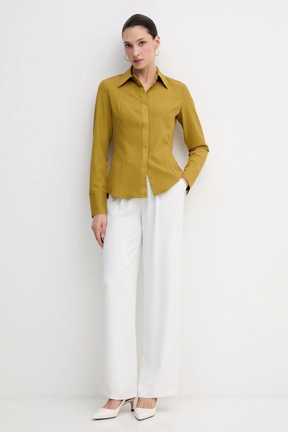 Sisley koszula 5SLFLQ0A0 zielony AW25