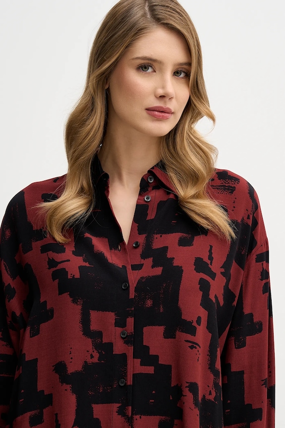 Sisley koszula bordowy 5W4VLQ07F