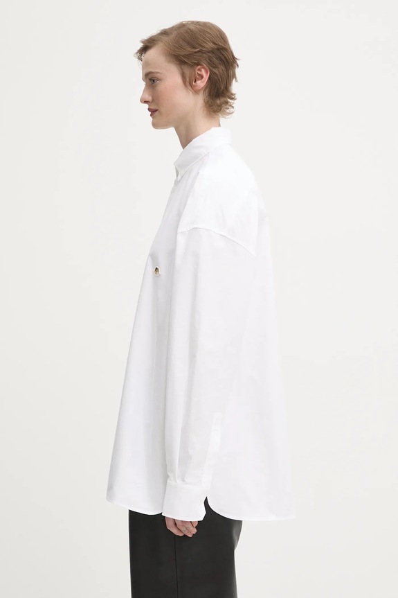 Бавовняна сорочка Fiorucci Angel Patch Relaxed Fit W02SMTLO055CO01WH01 білий AW25