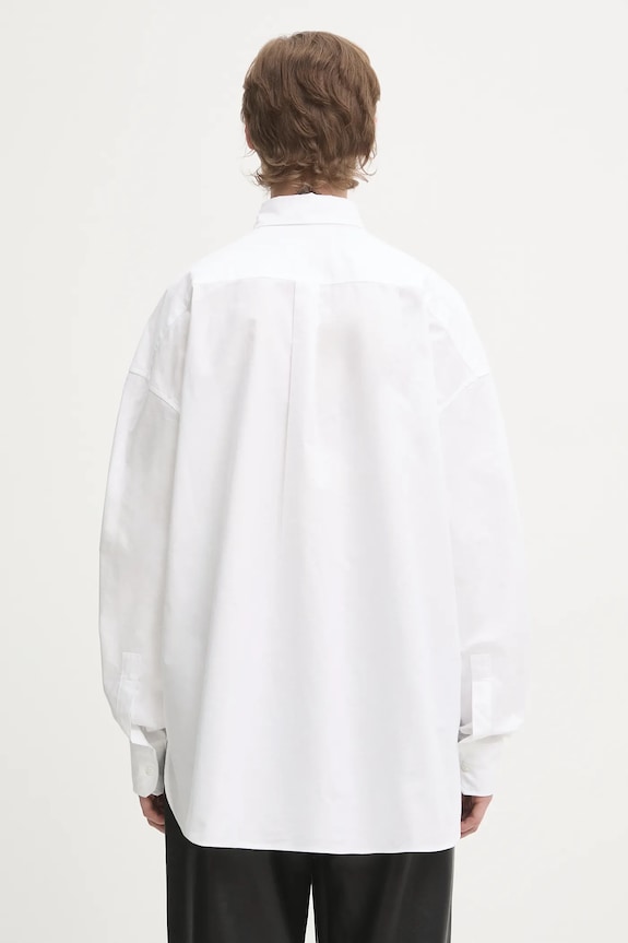 Îmbrăcăminte Fiorucci cămașă din bumbac Angel Patch Relaxed Fit W02SMTLO055CO01WH01 alb