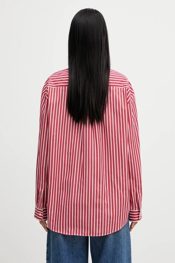 Одежда Хлопковая рубашка Sporty & Rich SRC Oversized SI00663302RE36 красный