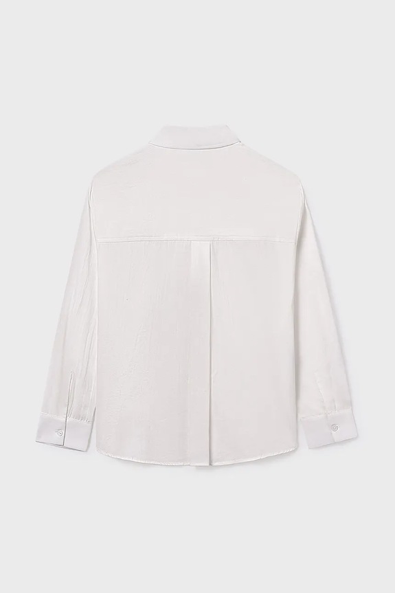 Κοριτσίστικα Παιδικό βαμβακερό πουκάμισο Mayoral 7197.8G.Junior.9BYA μπεζ