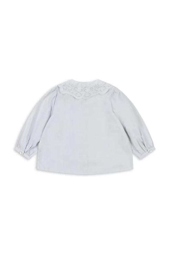 Otroška bombažna srajca Konges Sløjd RILO COLLAR SHIRT GOTS KS103966.9BYA modra AW25