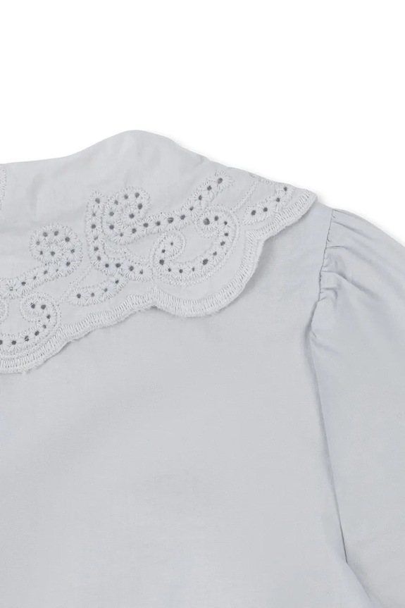 Deklice Otroška bombažna srajca Konges Sløjd RILO COLLAR SHIRT GOTS KS103966.9BYA modra