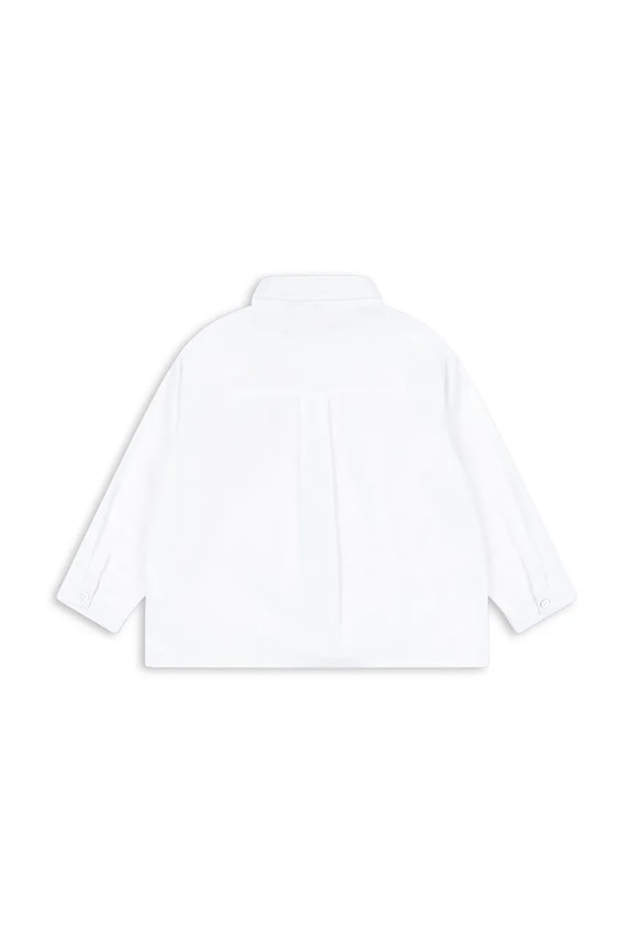 Konges Sløjd koszula bawełniana dziecięca RAY SHIRT GOTS KS104408.9BYA biały AW25