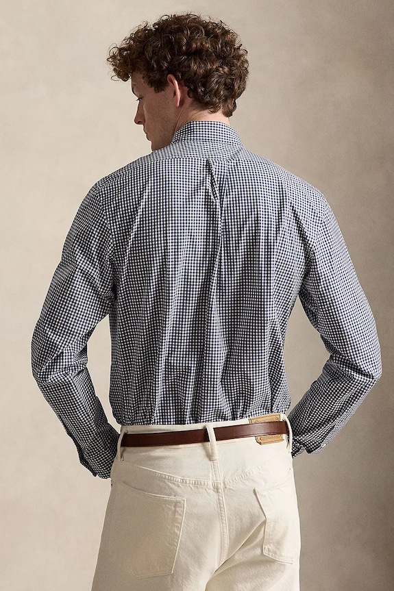 Polo Ralph Lauren košeľa pánska bavlnená 710929347 modrá AW25