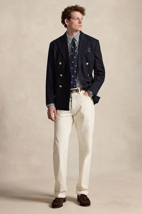 Polo Ralph Lauren košeľa pánska bavlnená modrá 710929347