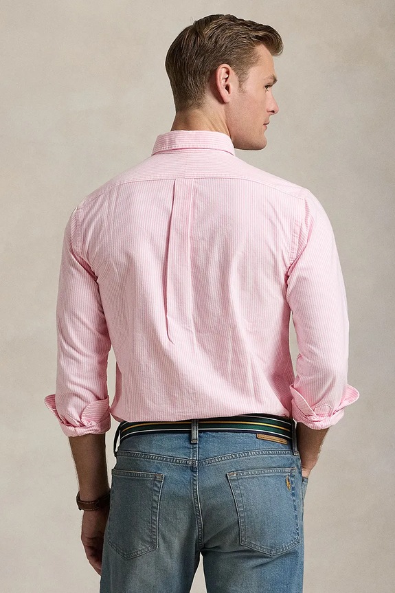 Polo Ralph Lauren cămașă din bumbac 710953704 roz SS26