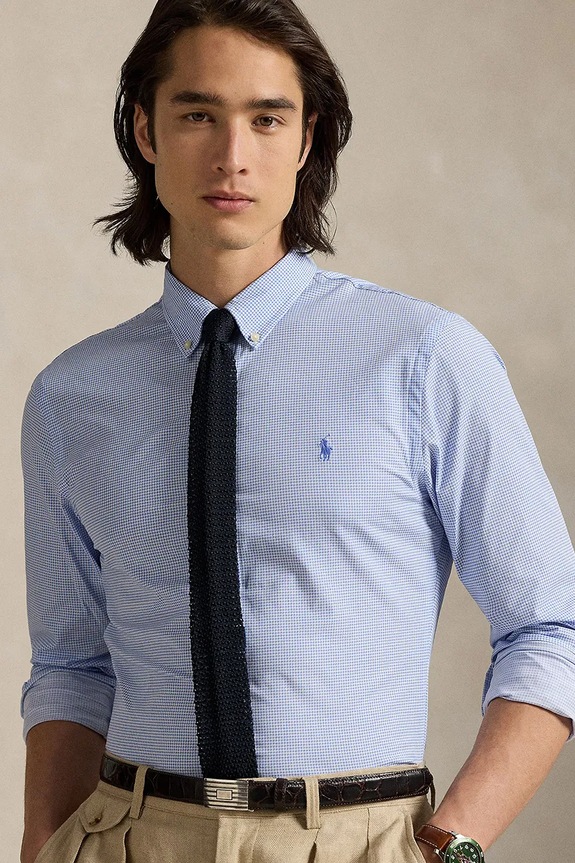 Ρούχα Πουκάμισο Polo Ralph Lauren 710974530 μπλε