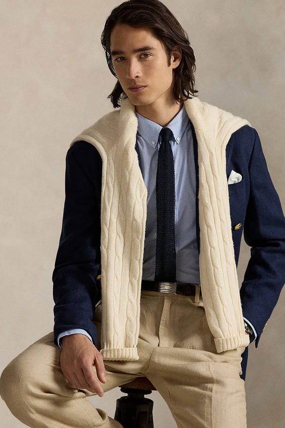 Πουκάμισο Polo Ralph Lauren 710974530 μπλε