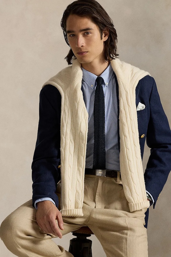 Πουκάμισο Polo Ralph Lauren 710974530 μπλε