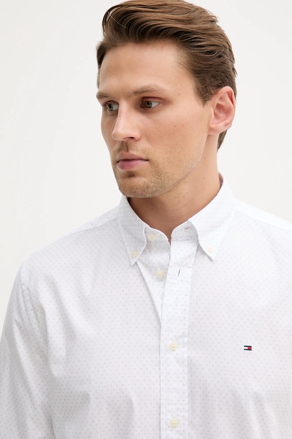 Tommy Hilfiger koszula bawełniana biały MW0MW39437