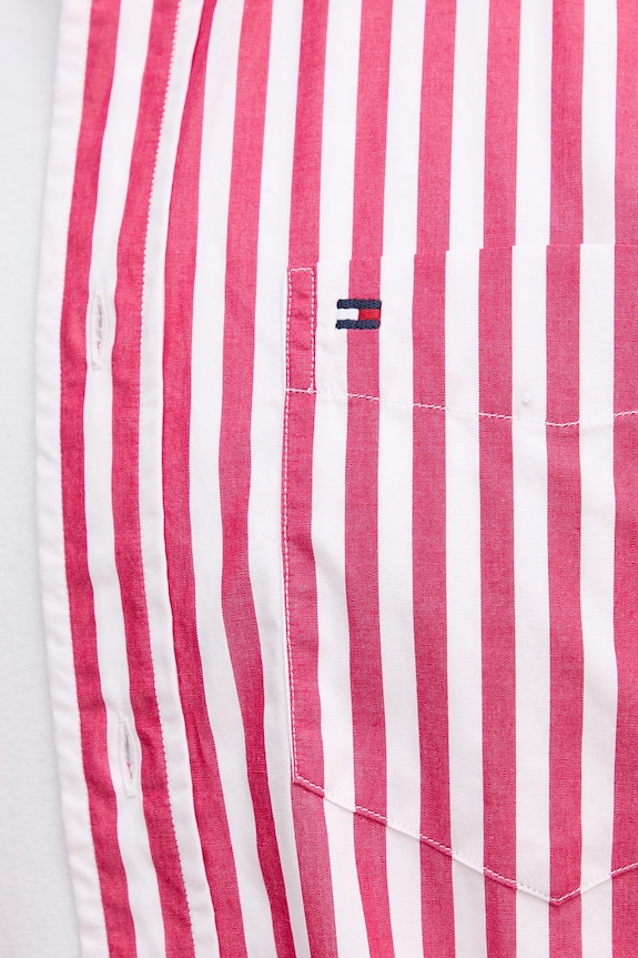 Bavlnená košeľa Tommy Hilfiger MW0MW39451 ružová