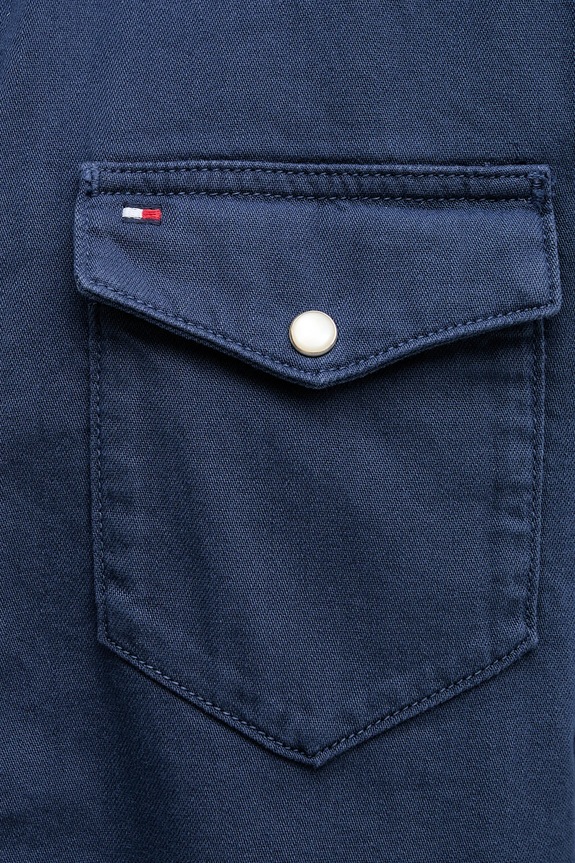 Tommy Hilfiger koszula jeansowa MW0MW40684 granatowy