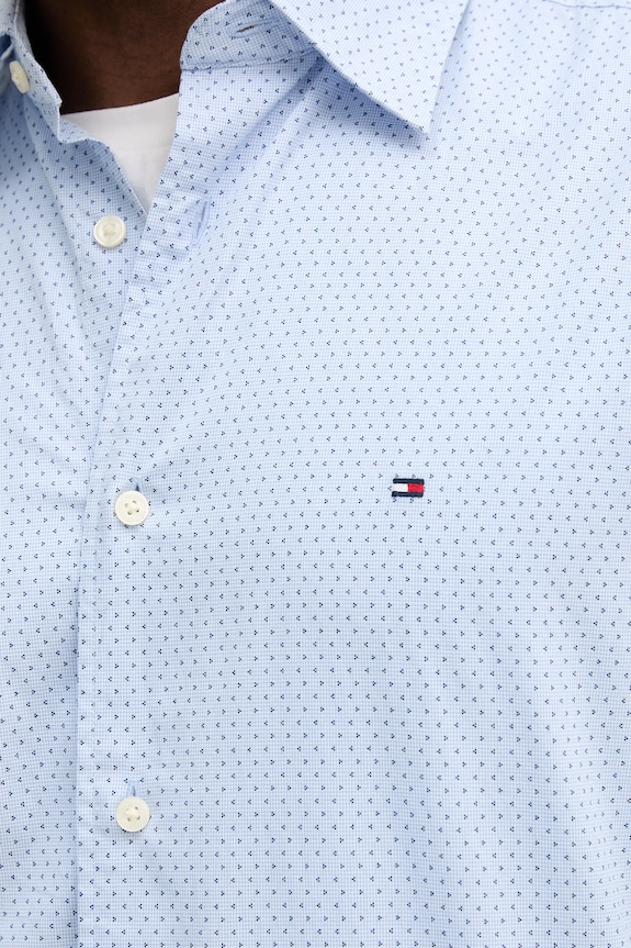 Tommy Hilfiger koszula bawełniana MW0MW39438 niebieski