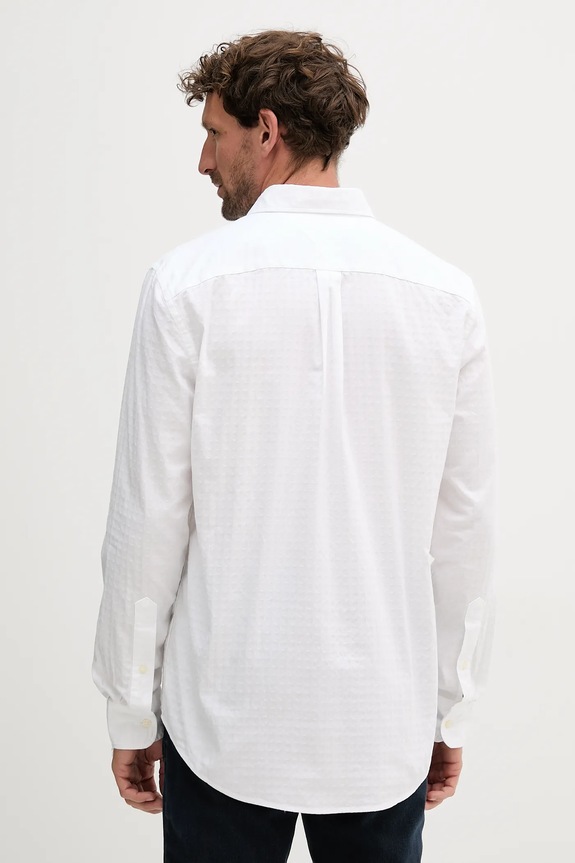 Ρούχα Βαμβακερό πουκάμισο Tommy Hilfiger MW0MW39446 λευκό