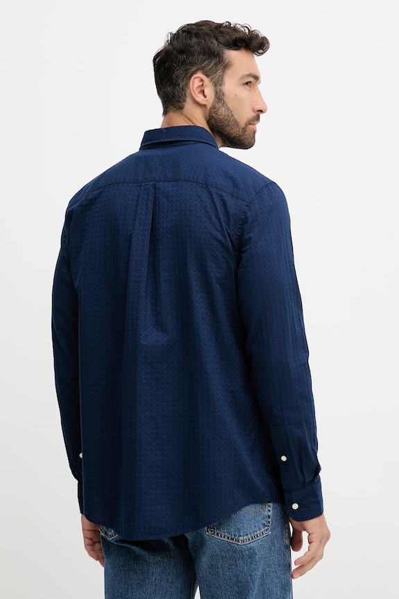 Odjeća Pamučna košulja Tommy Hilfiger MW0MW39446 mornarsko plava