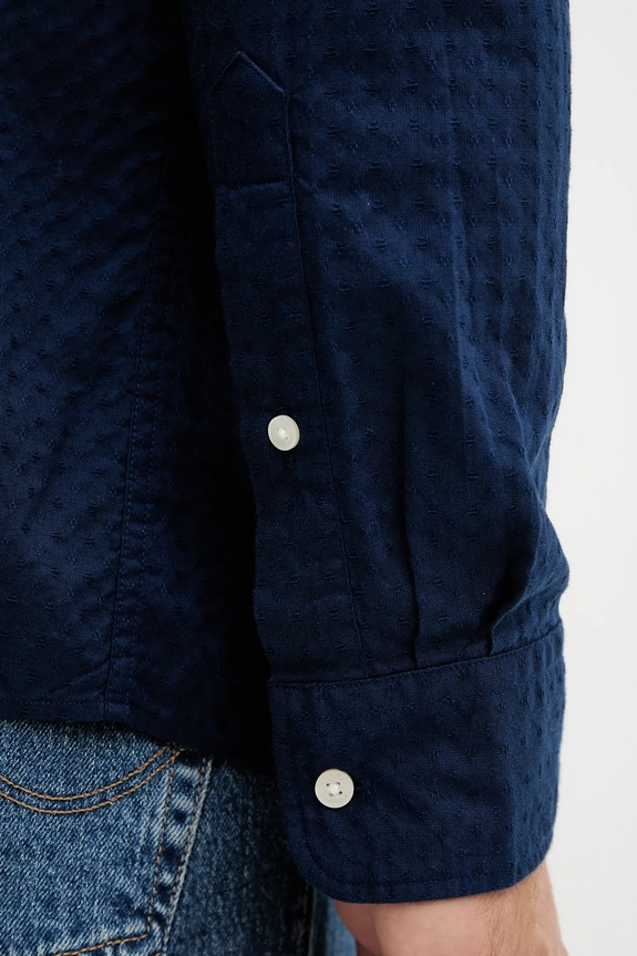 Pamučna košulja Tommy Hilfiger MW0MW39446 mornarsko plava