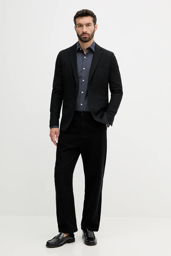 Košeľa Calvin Klein LV019EU005 tmavomodrá AW25