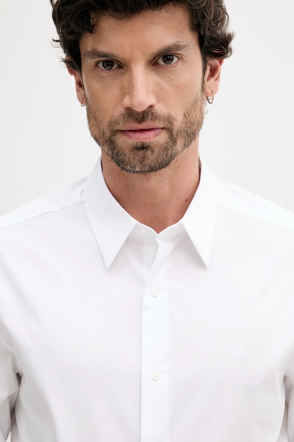 Košulja Calvin Klein bijela LV04LB148G