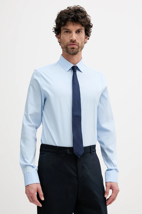 Košile Calvin Klein slim modrá LV019EU000