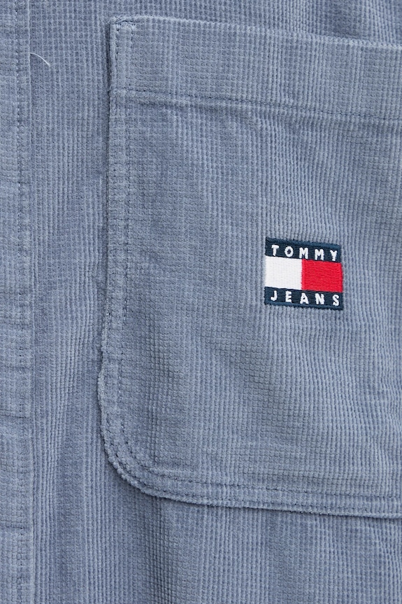 Tommy Jeans koszula bawełniana DM0DM21698 niebieski