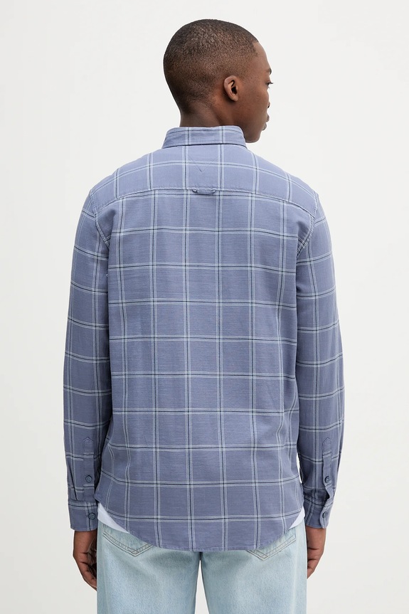 Oblečenie Bavlnená košeľa Tommy Jeans DM0DM21701 modrá