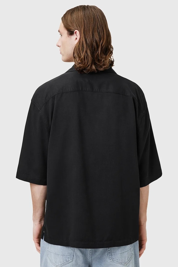 Πουκάμισο AllSaints RIALTO μαύρο M161SC