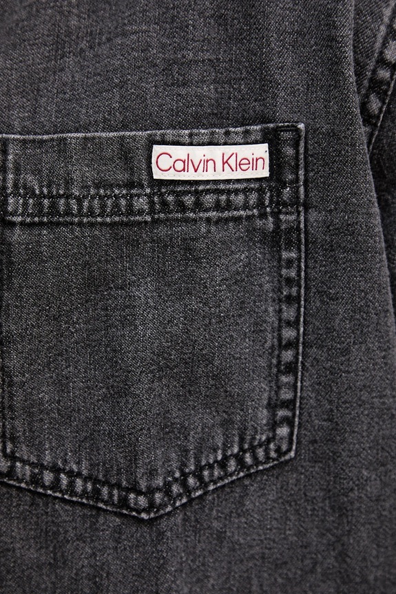 Calvin Klein Jeans koszula bawełniana LV040BM733 szary
