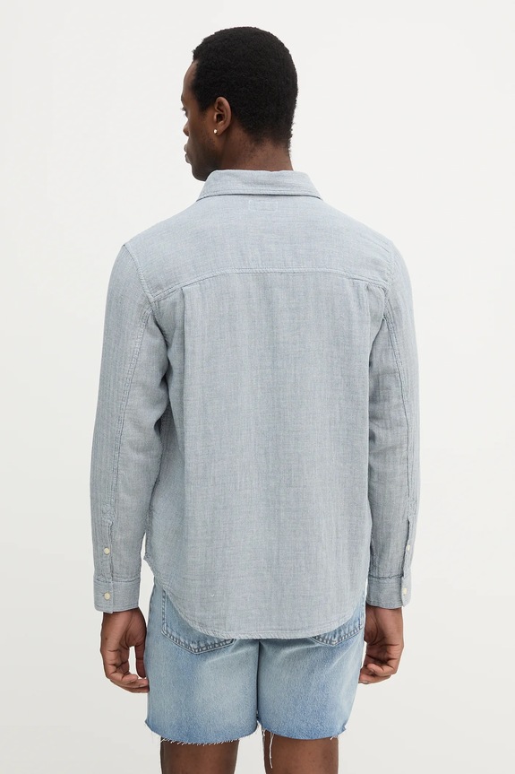 Oblečenie Bavlnená košeľa Calvin Klein Jeans LV04RC706G modrá