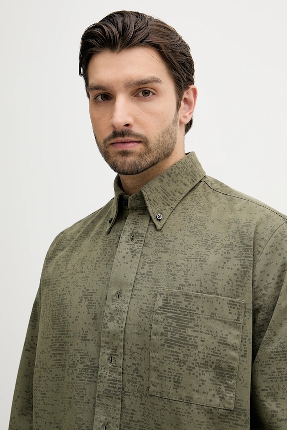 Îmbrăcăminte BOSS Orange cămașă jeans Lambey_4_M 50544858 verde