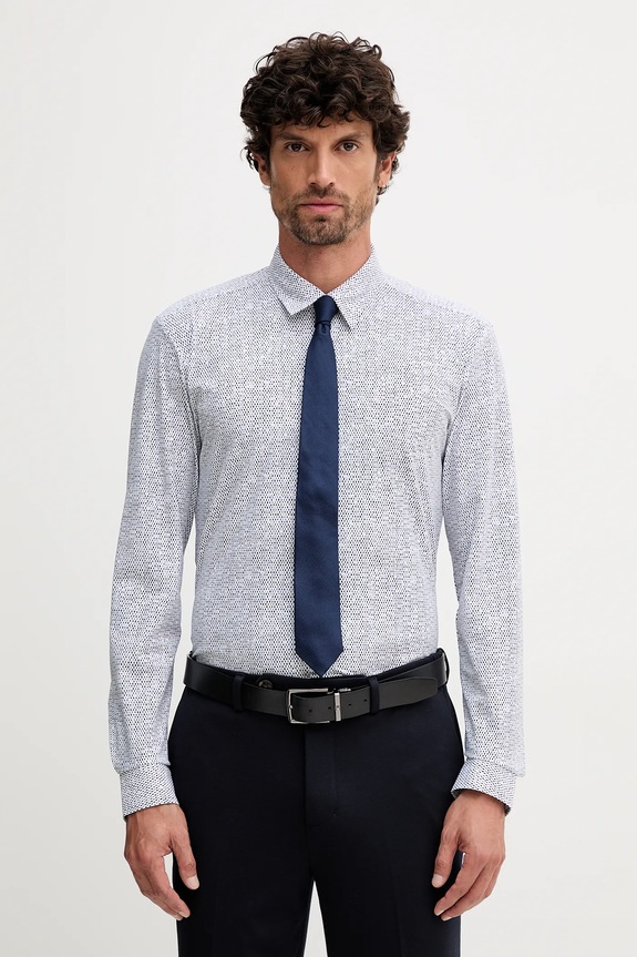 Košeľa BOSS P-ROAN-kent-C1-233 slim modrá 50545269