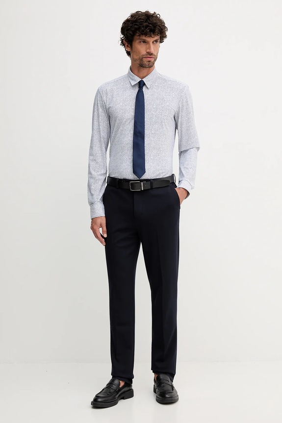 Košeľa BOSS P-ROAN-kent-C1-233 50545269 modrá AW25