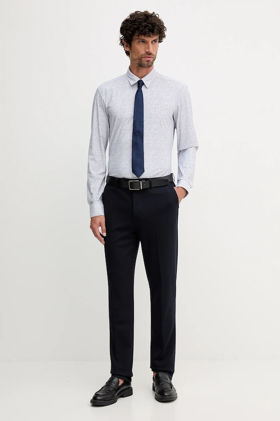 Košeľa BOSS P-ROAN-kent-C1-233 50545269 modrá AW25