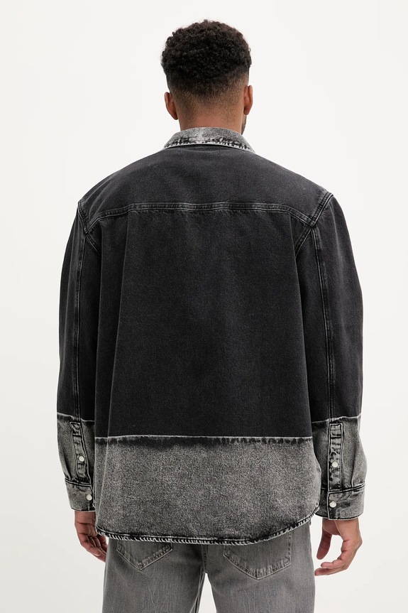 Одежда Джинсовая рубашка Karl Lagerfeld Jeans A3M16003 чёрный