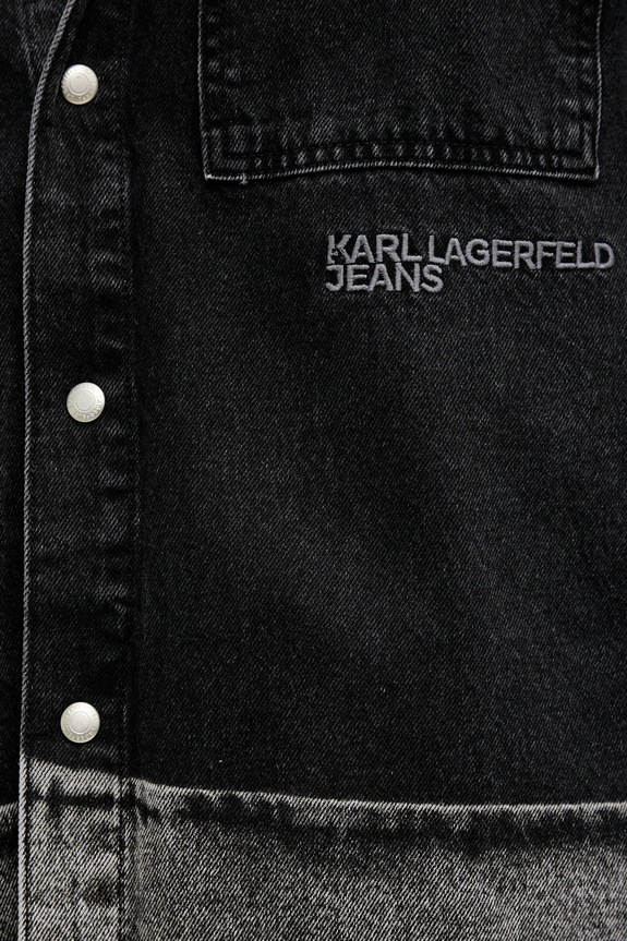 Джинсовая рубашка Karl Lagerfeld Jeans A3M16003 чёрный