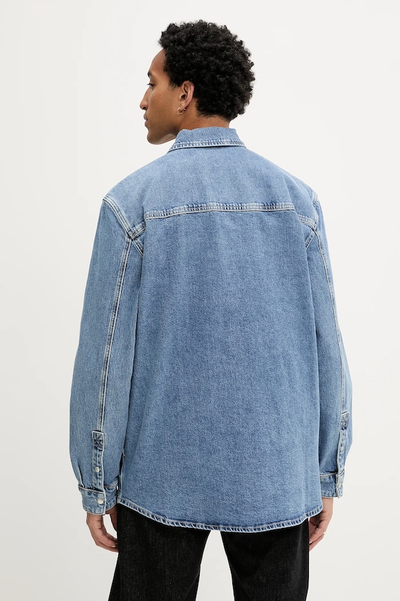 Îmbrăcăminte Karl Lagerfeld Jeans cămașă din denim A3M16004 albastru