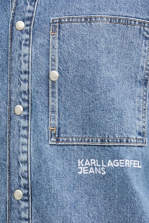 Karl Lagerfeld Jeans cămașă din denim A3M16004 albastru