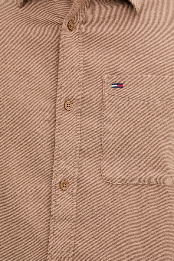 Tommy Jeans koszula bawełniana DM0DM22023 brązowy